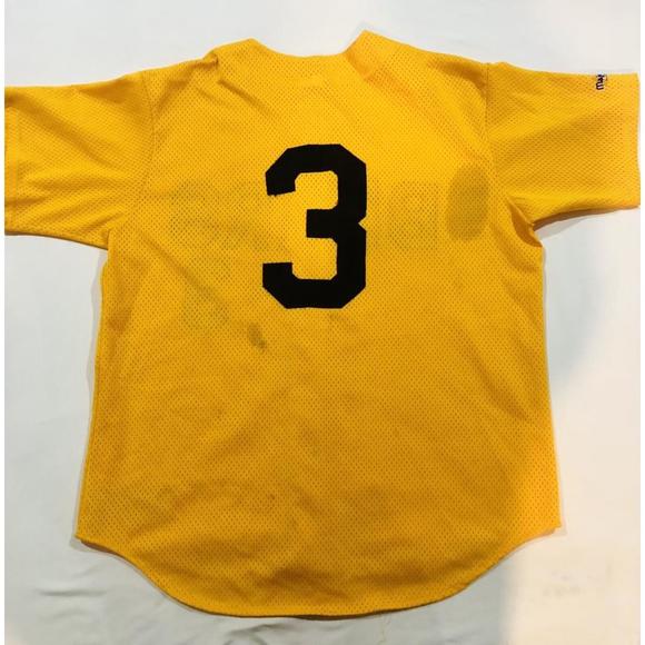 Men’s Large Bad News Bears #3 Baseball Jersey Authentic Majestic Apparel - Picture 2 of 8